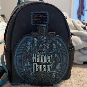 Disney Haunted Mansion Black and Blue Backpack